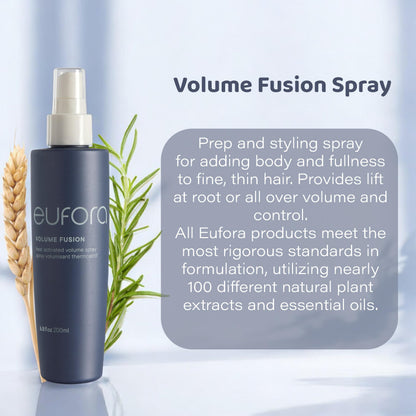 Eufora Volume Fusion Heat Activated Volume Spray 6.8 Fl Oz – Root Lift & Fuller Hair