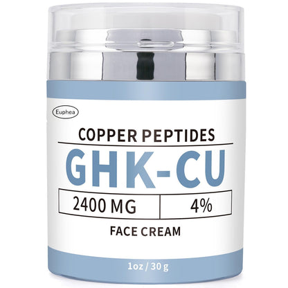 Euphea GHK-Cu Copper Peptide Face Cream – 2400mg GHK-Cu, 30g | Firmness, Hydration & Radiance