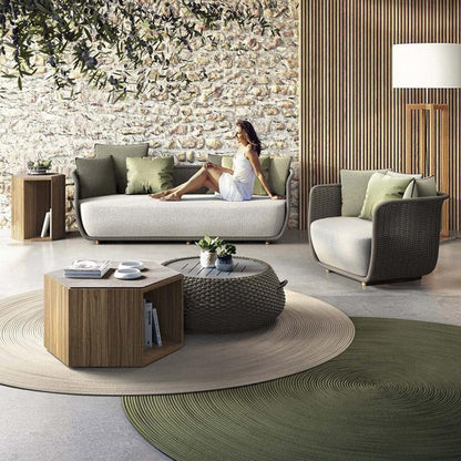 Eusden Rattan Outdoor Sofa Set, Outdoor Furniture