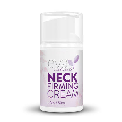 Eva Naturals Neck Firming Cream for Women | Firming, Lifting & Anti-Aging Moisturizer with Retinol, Hyaluronic Acid, Peptides & Vitamin C | 1.7 fl oz