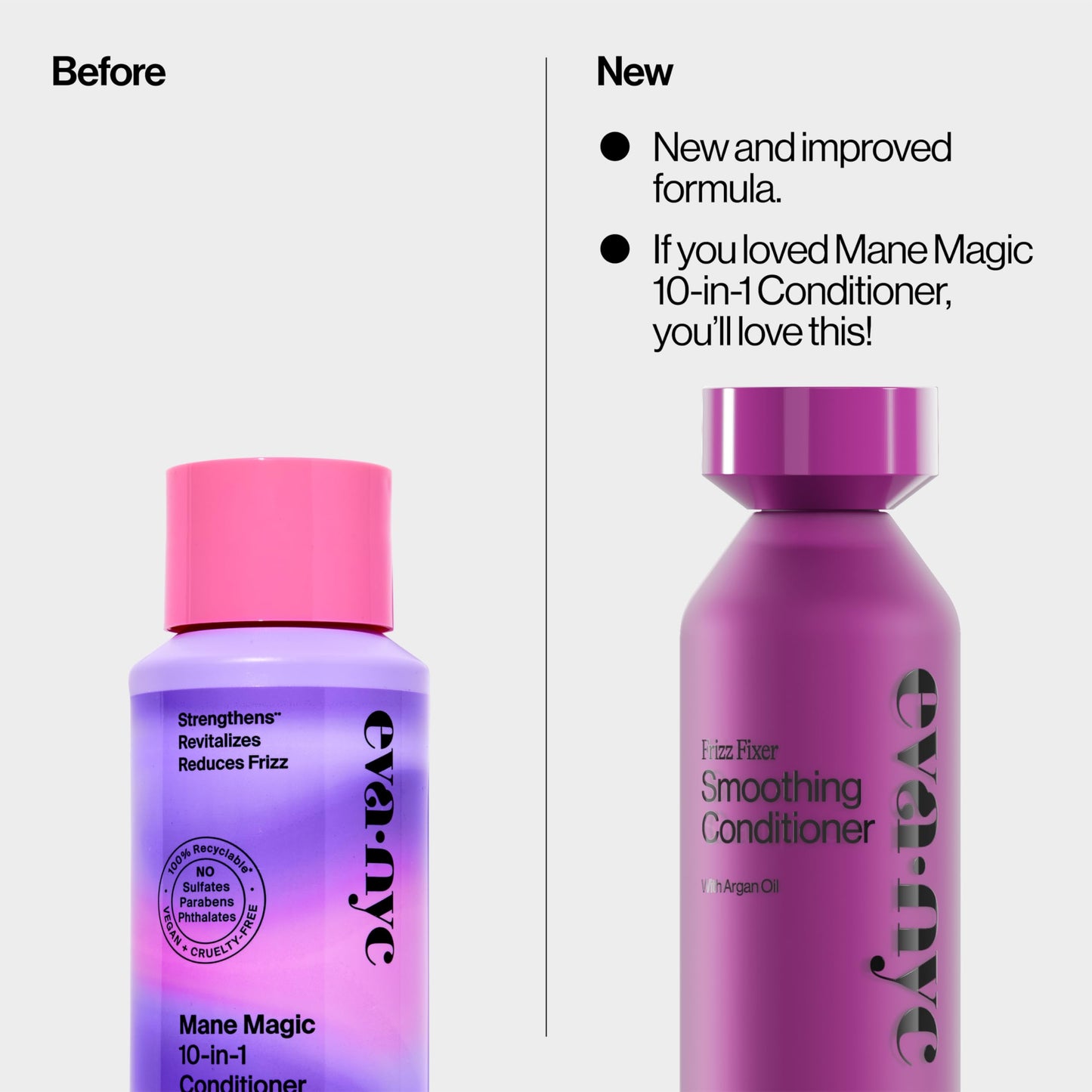 Eva NYC Anti-Frizz Conditioner – Argan Oil + Sunflower Seed Oil for Smooth, Shiny Hair | 10 oz