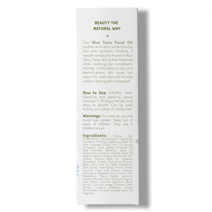 Eve Hansen Blue Tansy Facial Oil Moisturizer – Balancing, Non-Greasy (1.7 oz)