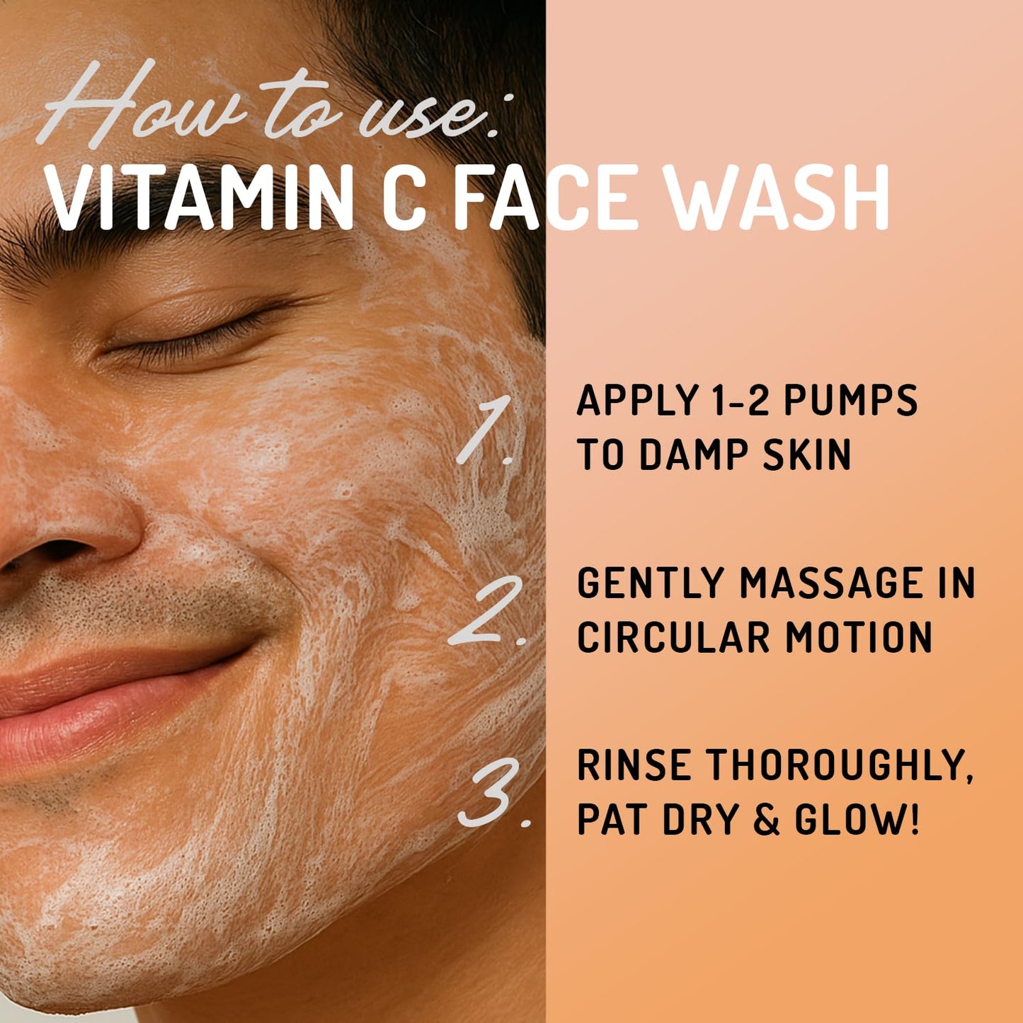 Eve Hansen Vitamin C Cleanser - 8 oz Gentle Face Wash for Uneven Tone, Age Spots & Fine Lines