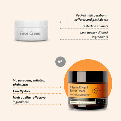 Eve Hansen Vitamin C Night Cream for Face & Neck – Hydrating, Brightening