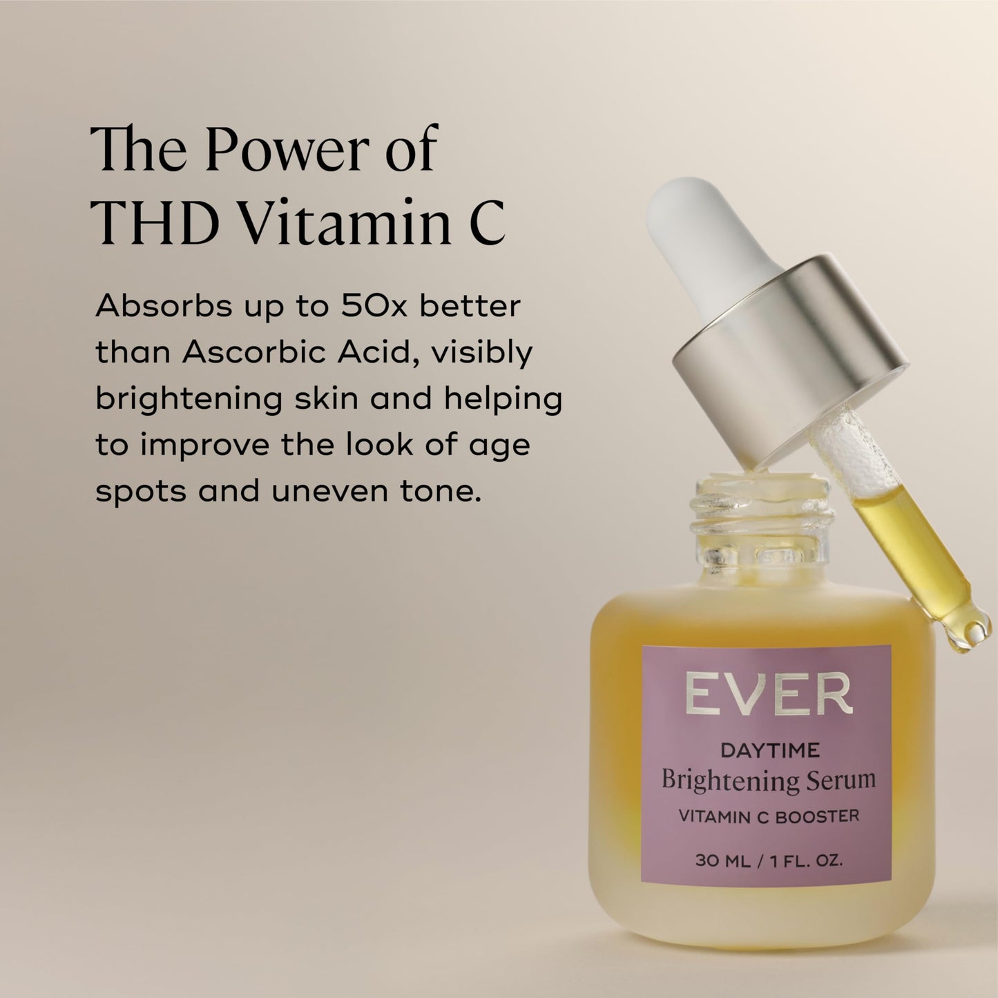 EVER Vitamin C Dark Spot Serum – Brightening, Anti-Aging, 10% Vitamin C | 1 oz