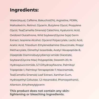 Everbloom Naturals Salmon DNA PDRN Eye Serum Roller with Bakuchiol, Argireline, and Caffeine