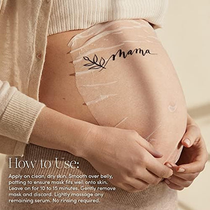 Evereden Soothing Belly Mask – Hydrating, Nourishing Pregnancy Skin Care (4-Pack)