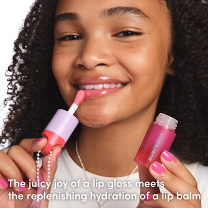 Evereden Kids Tinted Lip Gloss – Sheer Red, Non-Toxic, Vegan Hydration (Cherry, Peach & Cranberry Oils)
