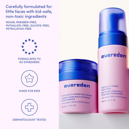 Evereden Happy Kids Routine: Melon Face Wash, Cream & Sakura Pink Lip Oil