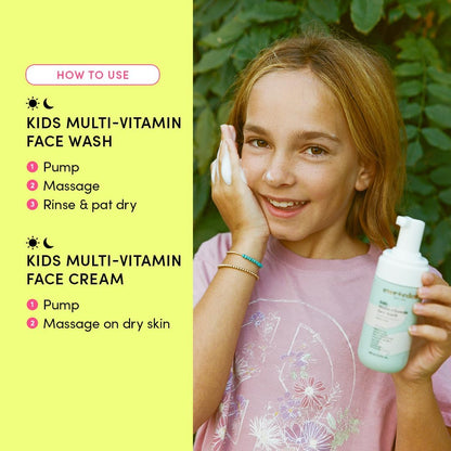 Evereden Happy Kids Routine: Melon Face Wash, Cream & Sakura Pink Lip Oil
