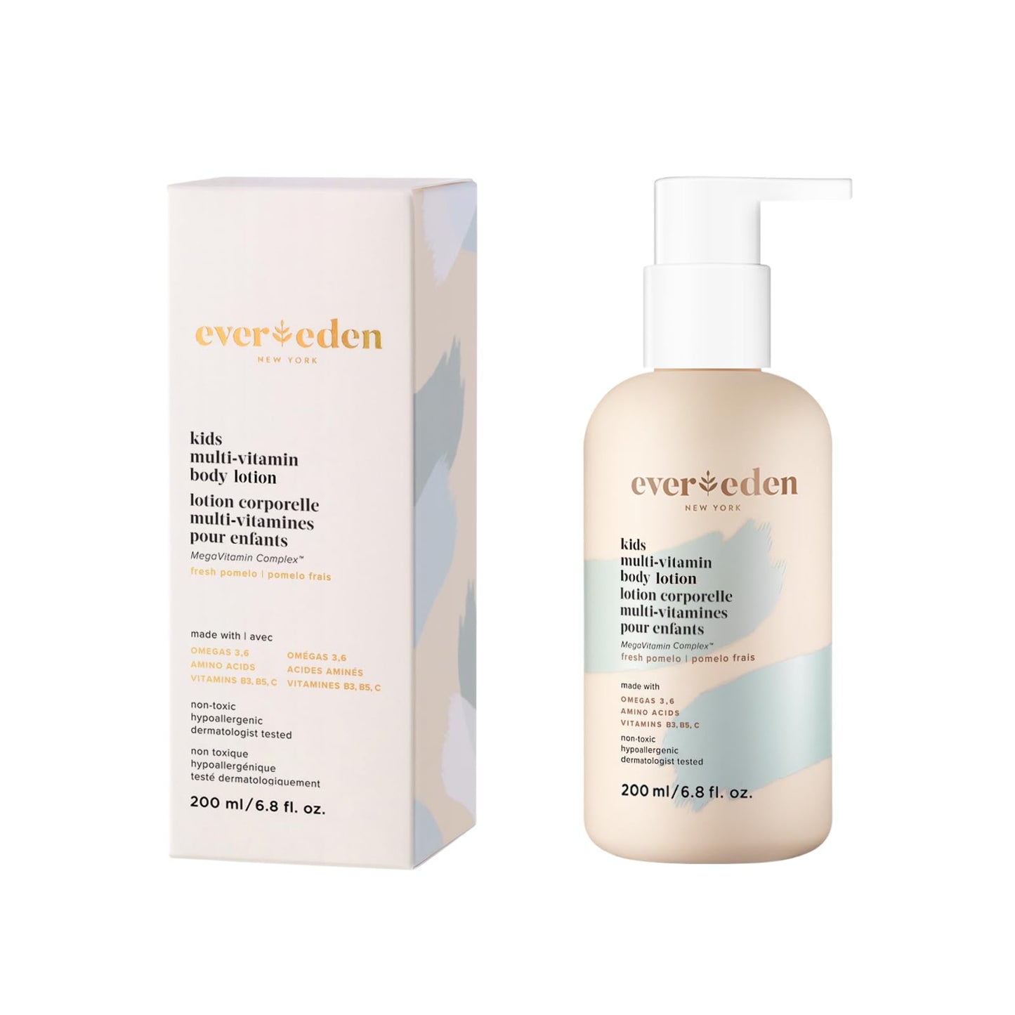 Evereden Kids Multi-Vitamin Body Lotion – Gentle, Non-Toxic Hydration with Fresh Pomelo (6.8 oz)