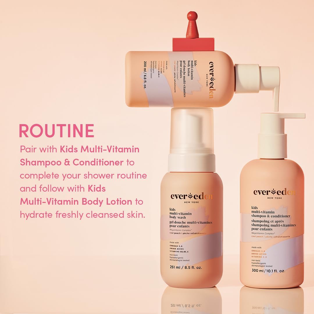 Evereden Kids Multi-Vitamin Body Lotion – Gentle, Non-Toxic Hydration with Fresh Pomelo (6.8 oz)