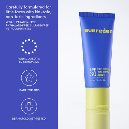 Evereden Kids Daily 1-2-3 Routine Bundle | Clean Vegan Skincare for Tweens + SPF 30 Melon
