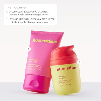Evereden Steer Clear Balancing Jelly Cleanser – Vegan Teen Skin Care for Oily & Pimple-Prone Skin