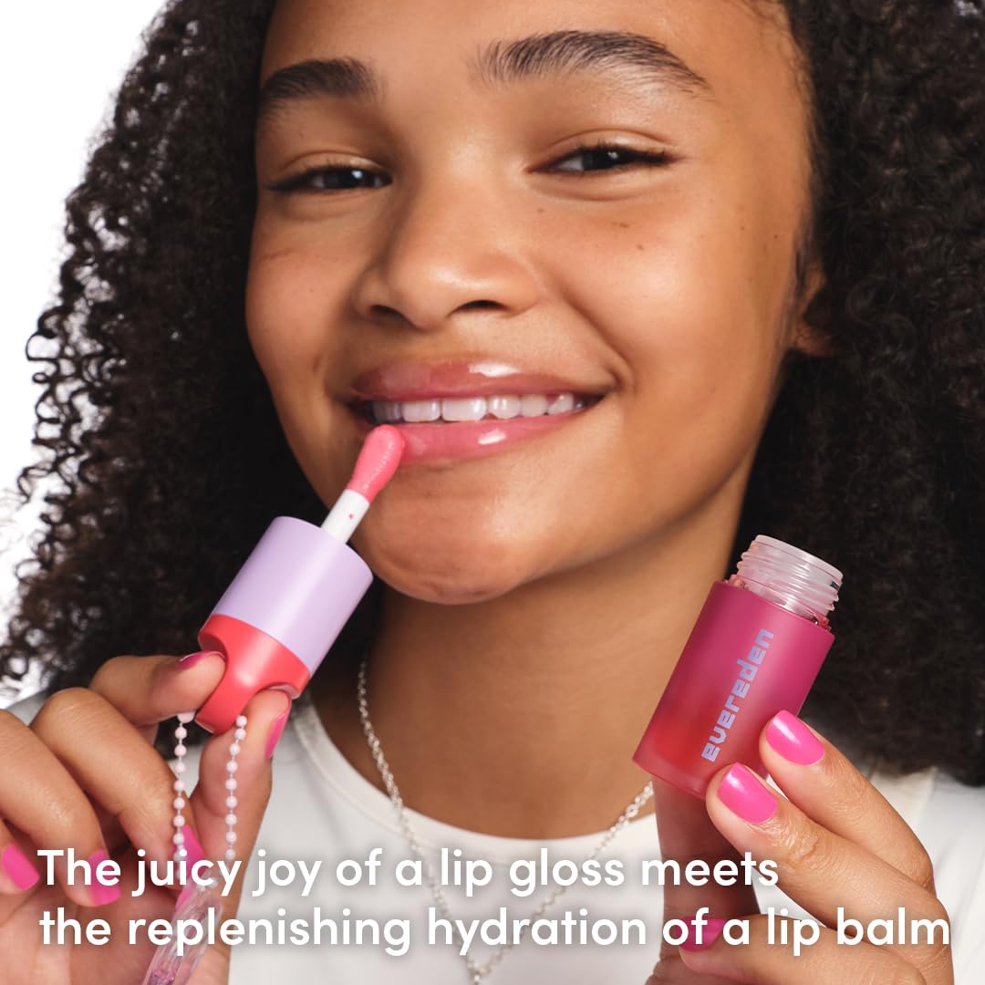 Evereden Happy Kids Skin & Lips Routine – Multi-Vitamin Face Wash, Peach Cream & Ruby Red Lip Oil for 3+