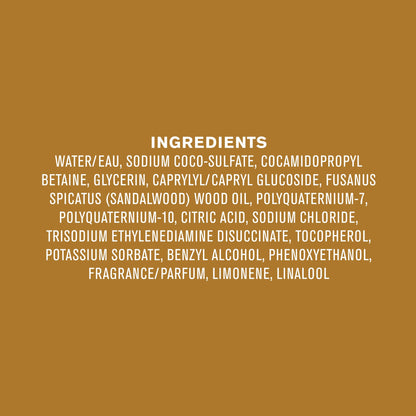Every Man Jack Amber + Sandalwood Body Wash Refill Starter Pouch – 2-36oz – Paraben Free, Phthalate Free, Dye Free
