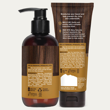 Every Man Jack Beard + Face Wash & Lotion Set – Sandalwood Scent | Naturally Cleanse & Condition