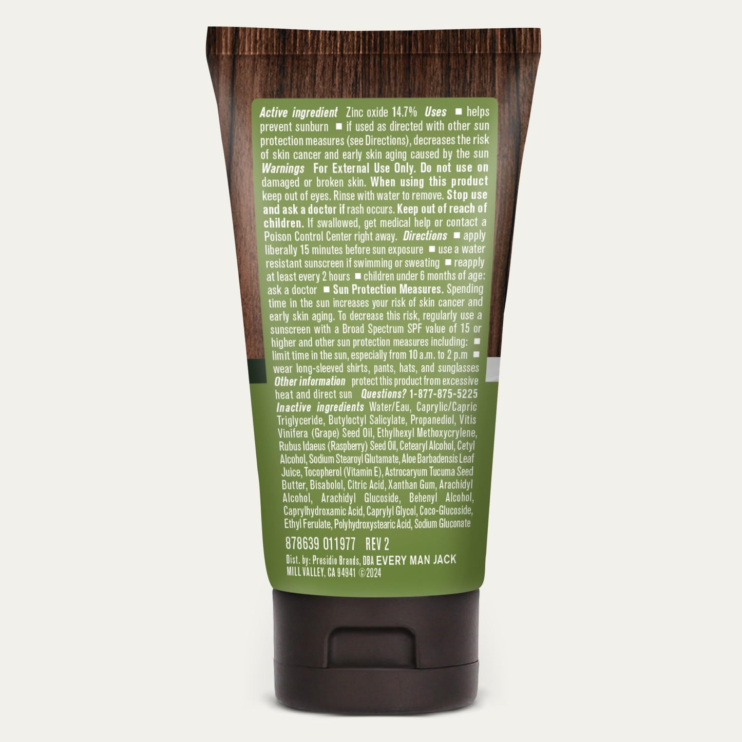 Every Man Jack Mineral Face Lotion SPF 30 with Zinc Oxide – Daily Moisturizer for Dry Skin, Dermatologist Tested – 2 x 2 fl oz