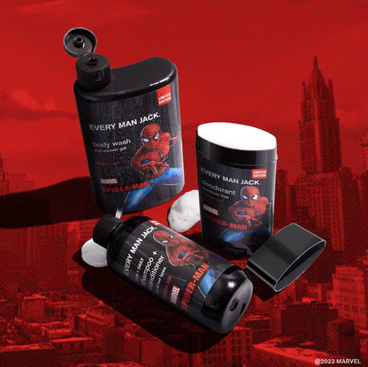 Every Man Jack Spider-Man Body Set — 3-Piece Bath Gift Kit
