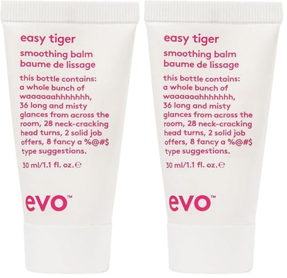EVO Easy Tiger Smoothing Hair Balm – Frizz Control & Light Hold (Pack of 2, 30ml)