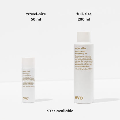 EVO Water Killer Dry Shampoo – Travel Size 2-in-1 Refresh & Volume