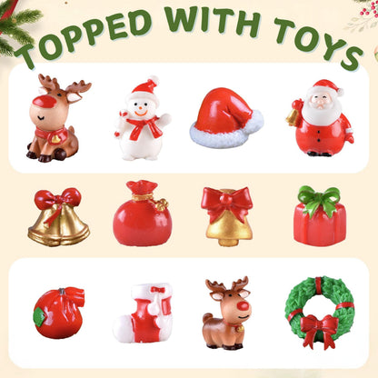EvolutionUSA Christmas Bath Bombs for Kids – 12pc Holiday Set with Toy Inside