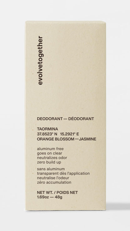 Evolvetogether Aluminum Free Natural Deodorant – Orange Blossom & Jasmine | Made in USA