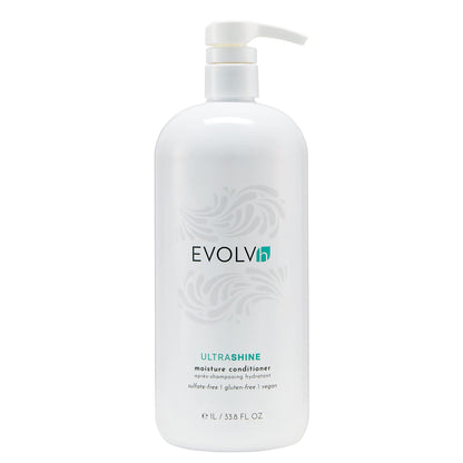 EVOLVh Natural UltraShine Moisture Conditioner | Vegan, Non-Toxic, 1 L