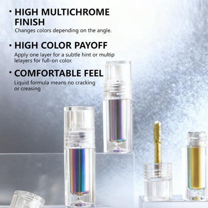 evpct 2-Piece Yellow Green Duochrome Liquid Eyeshadow | Multichrome Glitter Waterproof Long-Wear