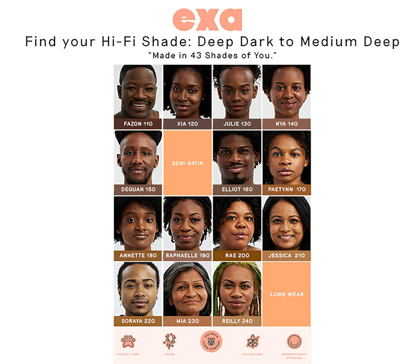 EXA Beauty Natural High Fidelity Foundation – Clean, Vegan, Cruety-Free Makeup