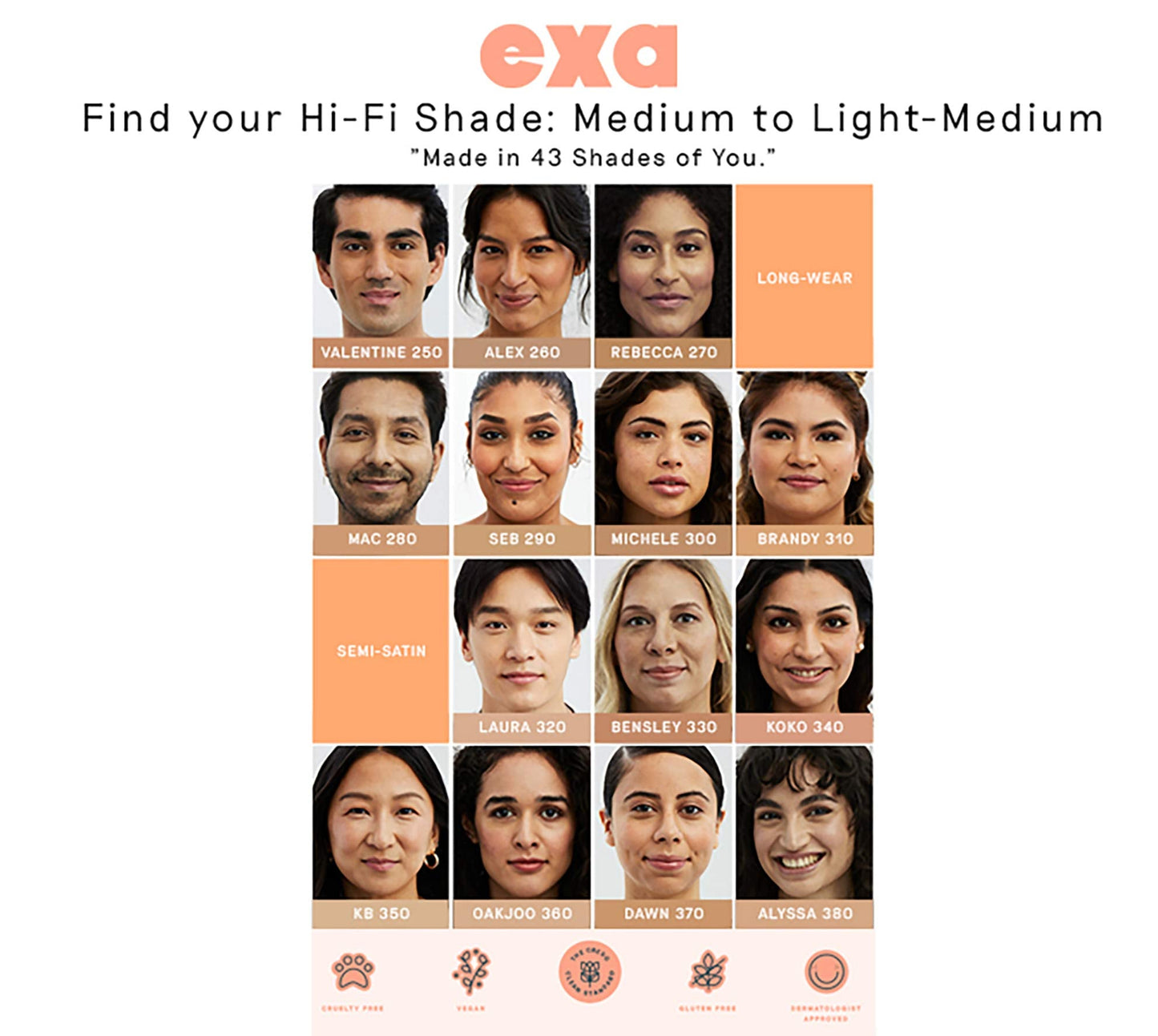 EXA Beauty Natural High Fidelity Foundation – Clean, Vegan, Cruety-Free Makeup