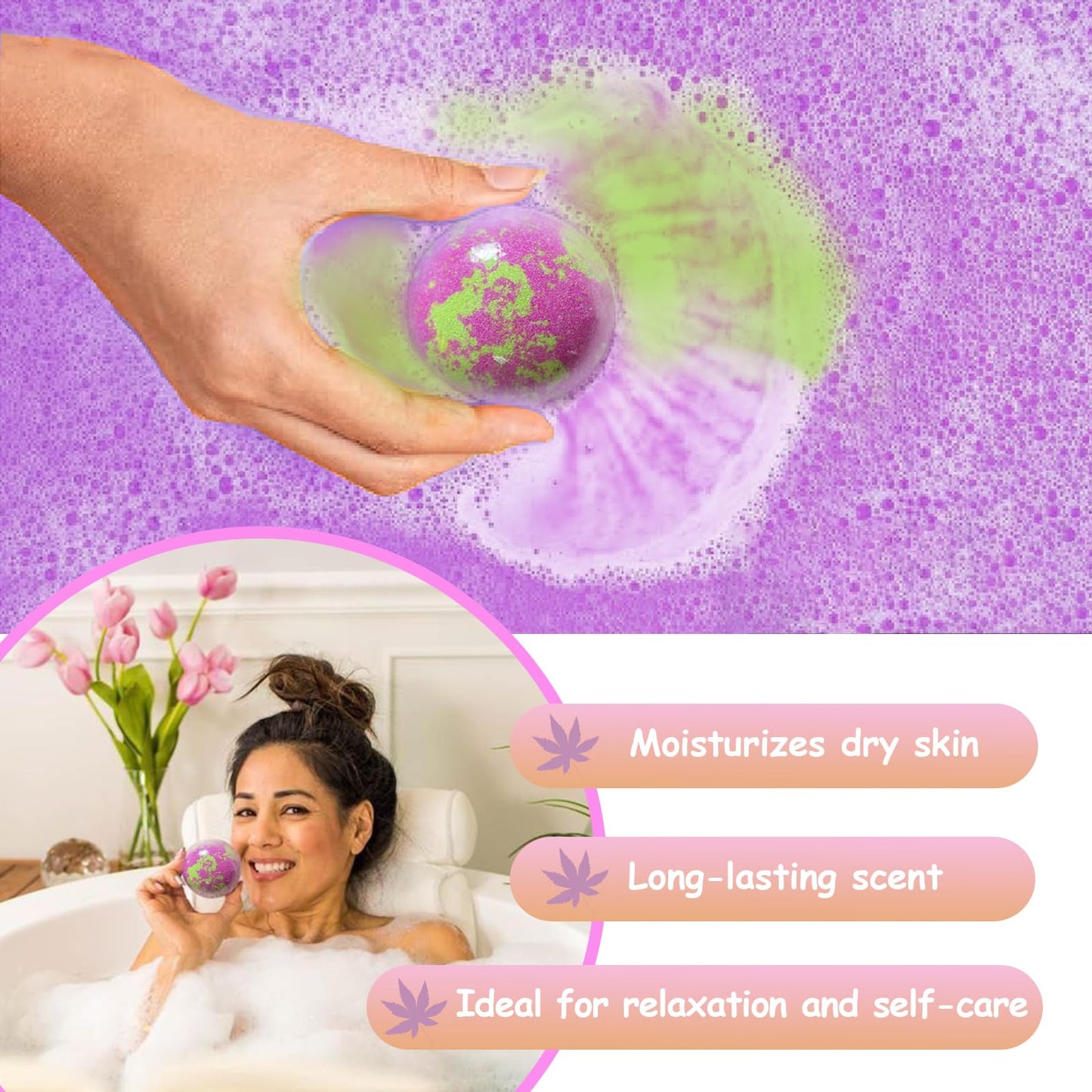 Excalla Bath Bombs Gift Set | 20 Handmade Bubble Bath Bombs with Shea & Cocoa Butter