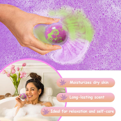 Excalla Bath Bombs Gift Set | 20 Handmade Bubble Bath Bombs with Shea & Cocoa Butter