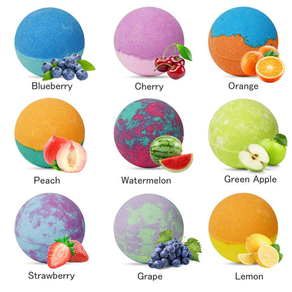 Excalla 9-Pack Kids Bath Bombs with Pull-Back Cars – Colorful Bubbles & Fragrance