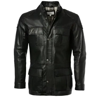 Men’s Exclusive Black Leather Coat
