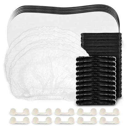 Existing Beauty Bronze Tan Spray Tanning Essentials Kit – 10x Hair Nets, Nose Plugs, Sticky Feet Pads & Disposable Undergarments