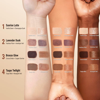 exmiloo Eyeshadow Stick – Dual-Ended Matte & Shimmer Cream for Easy Eye Looks (Sunrise Latte)