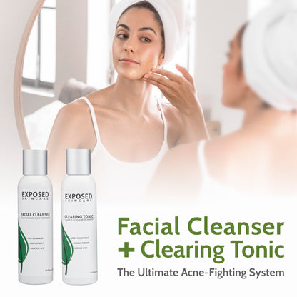 Exposed Skin Care Basic Acne Treatment Kit — 2.5% Salicylic Acid + 3.5% Benzoyl Peroxide
