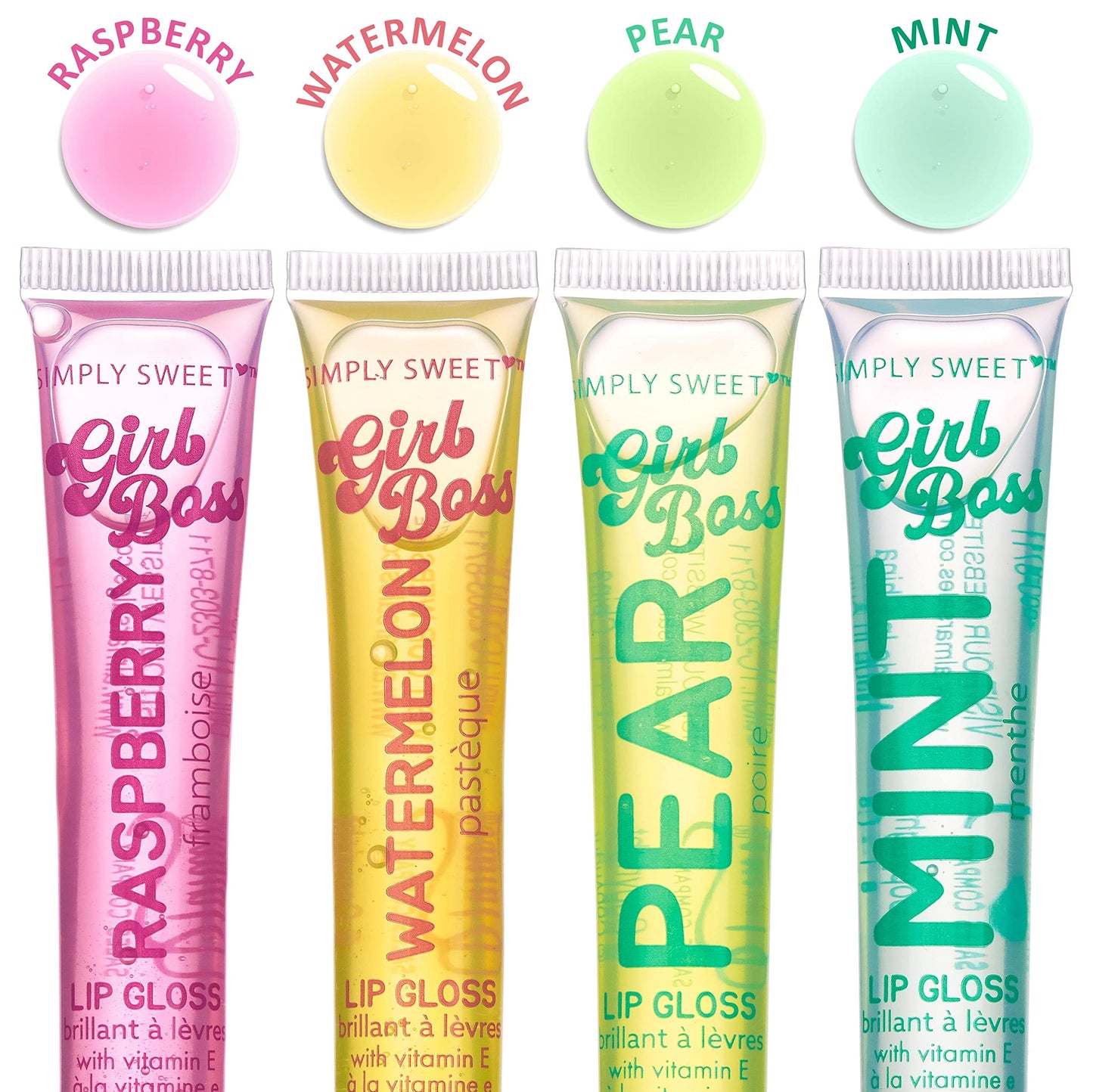 EXPRESSIONS 12pc Clear Lip Gloss Pack – Vitamin E Hydration, Essential Oils, Flavored Lip Oils