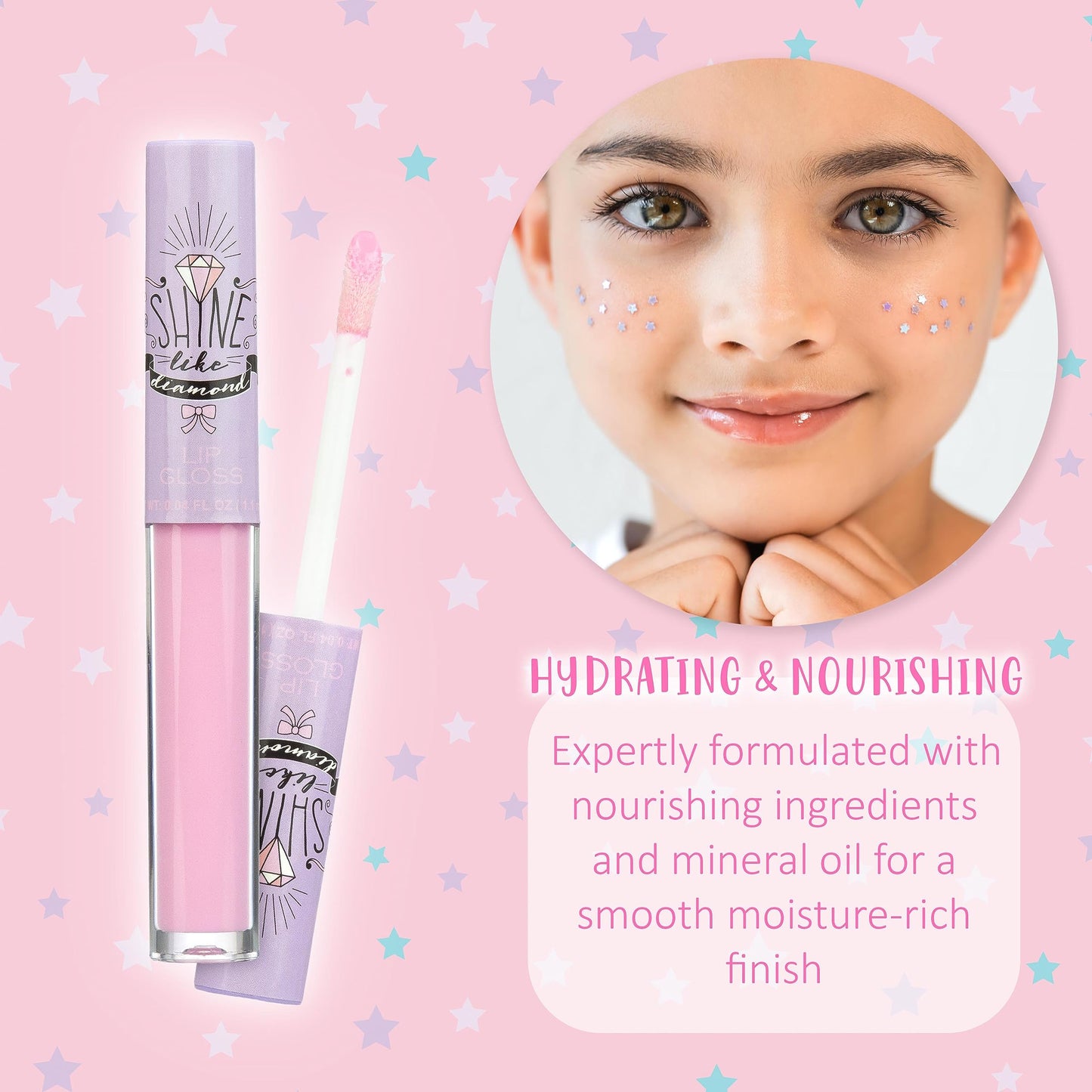 EXPRESSIONS 14pc Lip Gloss for Girls – Non-Toxic Unicorn Princess Gift Set