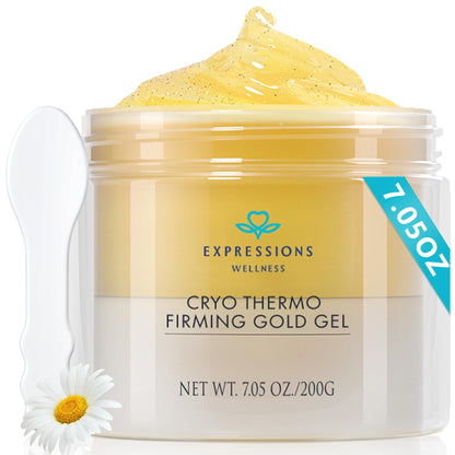 EXPRESSIONS WELLNESS Gold Gel for Body – Skin Tightening, Cellulite Support, 200g