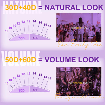 EYDEVRO Lash Clusters Kit 30D-60D – DIY Extensions with Bond, Seal & Tweezers