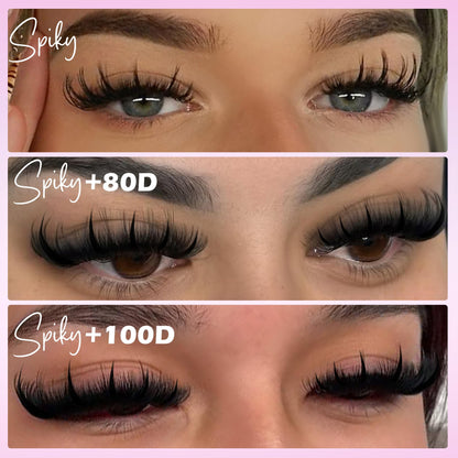EYDEVRO Lash Clusters with Spikes – Wispy Volume Kit 12-20mm (80D/100D)
