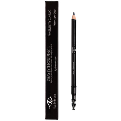 Eye Embrace Warm Betty Classic Eyebrow Pencil — Waterproof, Double-Ended with Sharpener & Spoolie (Cruelty-Free)