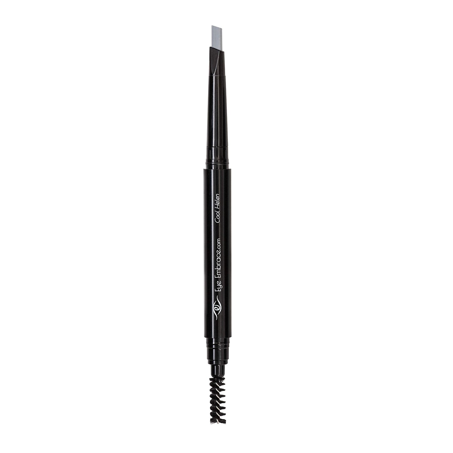 Eye Embrace Cool Helen: Light Gray Eyebrow Pencil – Waterproof, Double-Ended Automatic Angled Tip & Spoolie, Cruelty-Free