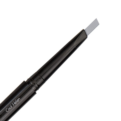 Eye Embrace Cool Helen: Light Gray Eyebrow Pencil – Waterproof, Double-Ended Automatic Angled Tip & Spoolie, Cruelty-Free