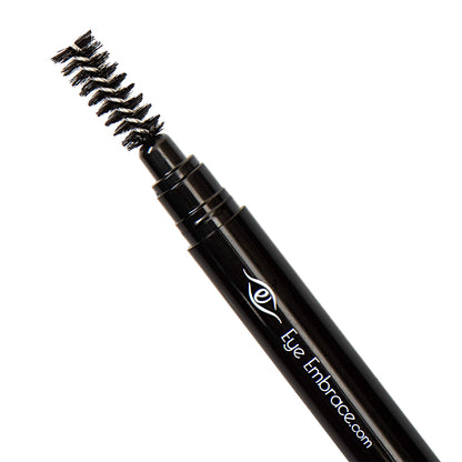 Eye Embrace Cool Helen: Light Gray Eyebrow Pencil – Waterproof, Double-Ended Automatic Angled Tip & Spoolie, Cruelty-Free