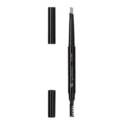 Eye Embrace Cool Helen: Light Gray Eyebrow Pencil – Waterproof, Double-Ended Automatic Angled Tip & Spoolie, Cruelty-Free
