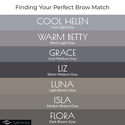 Eye Embrace Warm Betty Classic Eyebrow Pencil — Waterproof, Double-Ended with Sharpener & Spoolie (Cruelty-Free)
