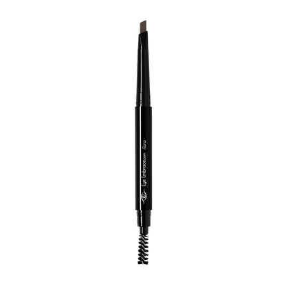 Eye Embrace Flora: Dark Brown-Gray Eyebrow Pencil – Waterproof, Dual-Ended Angled Tip & Spoolie